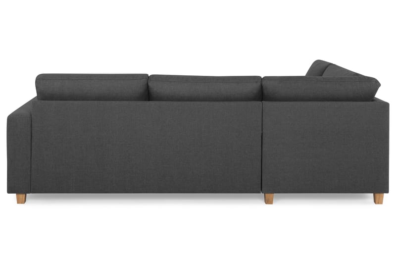 Crazy 3-personers Venstrevendt L-formet Chaiselongsofa i Stof - Mørkegrå - Møbler - Sofaer - Sofa med chaiselong