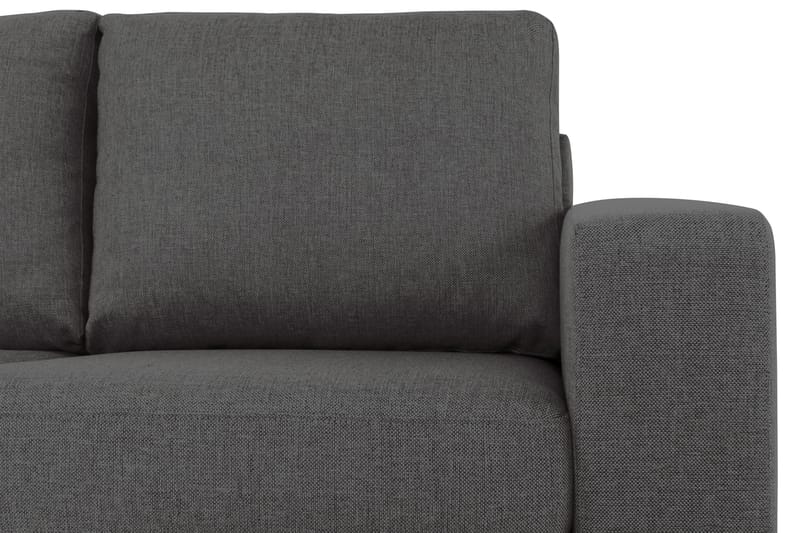 Crazy 3-personers Venstrevendt L-formet Chaiselongsofa i Stof - Mørkegrå - Møbler - Sofaer - Sofa med chaiselong
