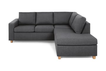 Crazy 3-personers Højrevendt L-formet Chaiselongsofa i Stof