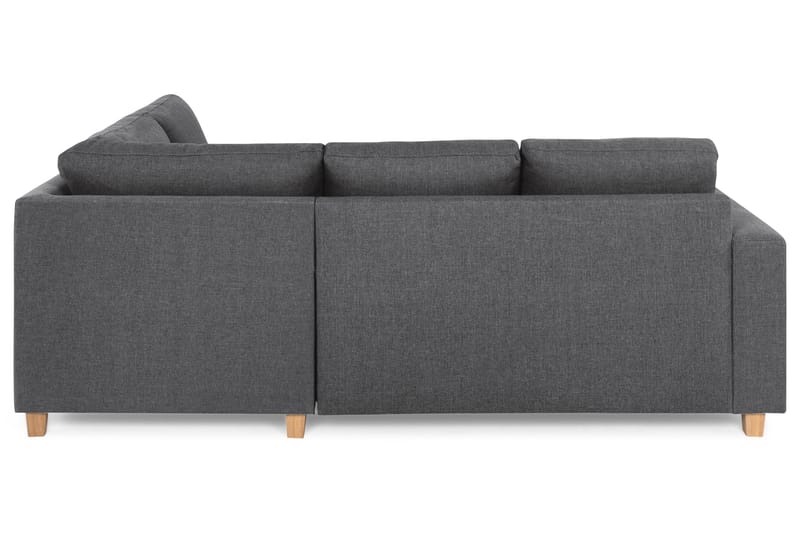 Crazy 3-personers Højrevendt L-formet Chaiselongsofa i Stof - Mørkegrå - Møbler - Sofaer - Sofa med chaiselong