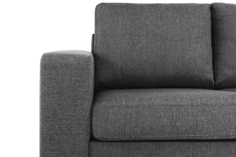Crazy 3-personers Højrevendt L-formet Chaiselongsofa i Stof - Mørkegrå - Møbler - Sofaer - Sofa med chaiselong