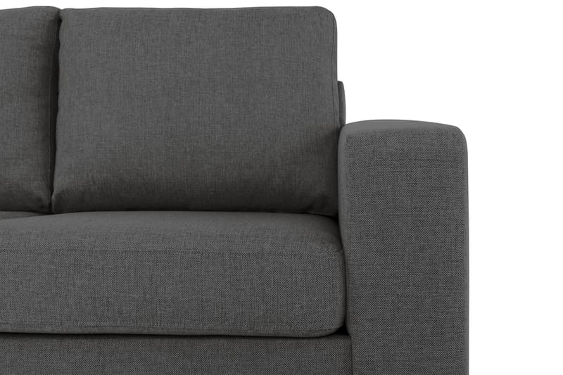 Crazy 3-personers Venstrevendt L-formet Chaiselongsofa i Stof - Mørkegrå - Møbler - Sofaer - Sofa med chaiselong