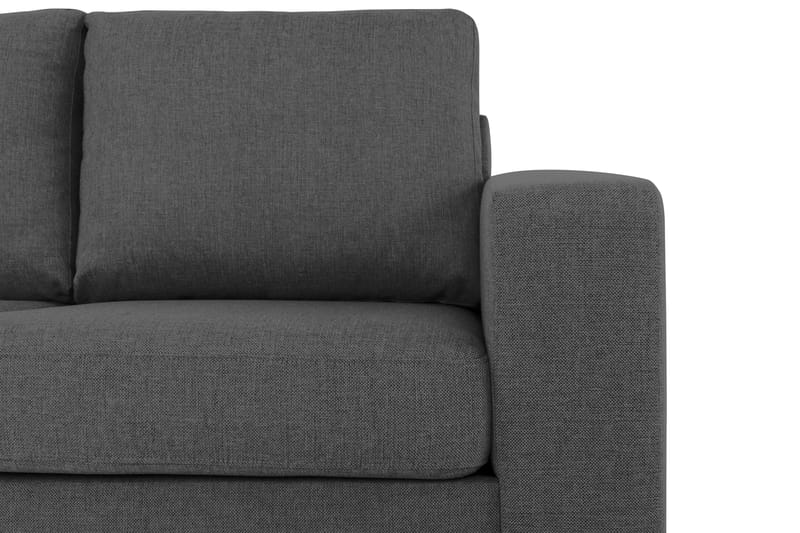 Crazy 3-personers Venstrevendt L-formet Chaiselongsofa i Stof - Mørkegrå - M�øbler - Sofaer - Sofa med chaiselong
