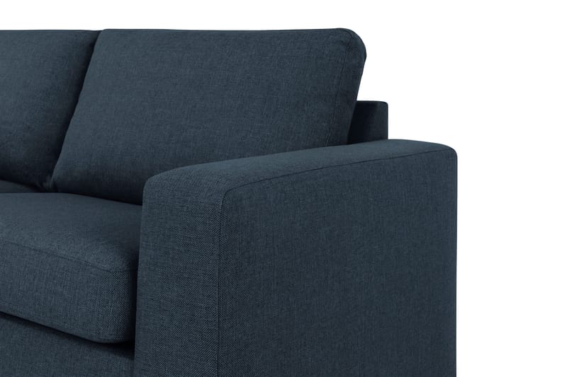 Crazy 3-personers Venstrevendt L-formet Chaiselongsofa i Stof - Blå - Møbler - Sofaer - Sofa med chaiselong - 2-personer sofa med chaiselong