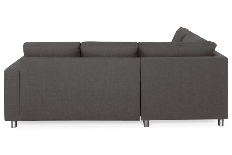 Crazy 3-personers Venstrevendt L-formet Chaiselongsofa i Stof - Mørkegrå - Møbler - Sofaer - Sofa med chaiselong
