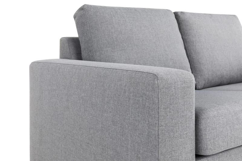 Crazy 3-personers Højrevendt L-formet Chaiselongsofa i Stof - Grå - Møbler - Sofaer - Sofa med chaiselong - 2-personer sofa med chaiselong