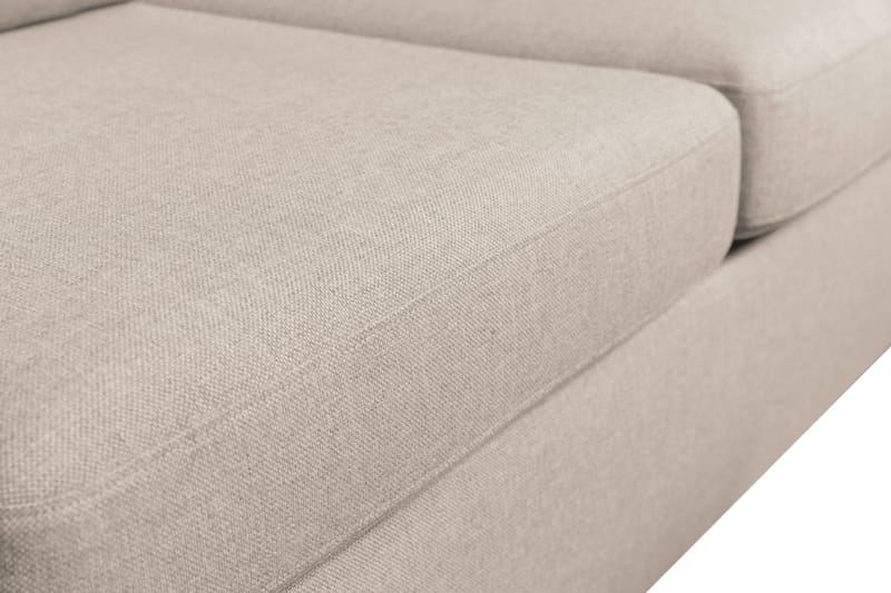 Crazy 3-personers Vendbar L-formet Chaiselongsofa i Stof - Beige - Møbler - Sofaer - Sofa med chaiselong