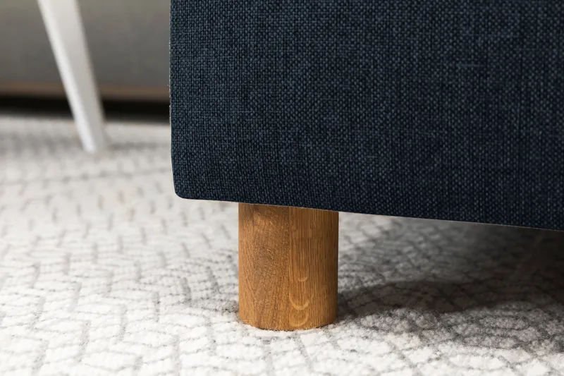 Crazy 3-personers Venstrevendt L-formet Chaiselongsofa i Stof - Blå - Møbler - Sofaer - Sofa med chaiselong - 2-personer sofa med chaiselong