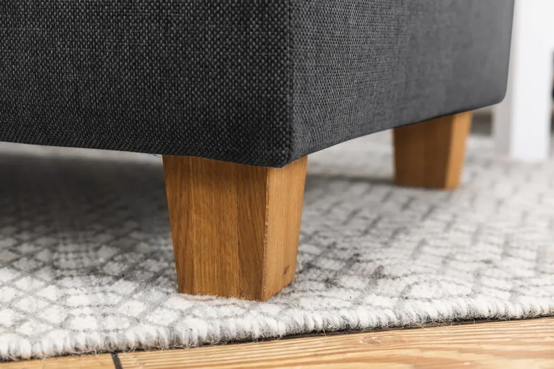 Crazy 3-personers Venstrevendt L-formet Chaiselongsofa i Stof - Mørkegrå - Møbler - Sofaer - Sofa med chaiselong - 2-personer sofa med chaiselong