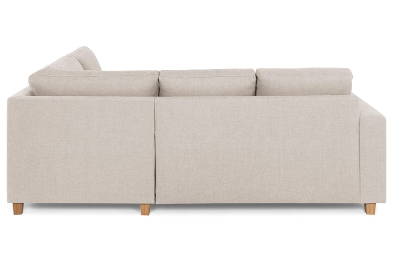 Crazy 3-personers Højrevendt L-formet Chaiselongsofa i Stof - Beige - Møbler - Sofaer - Sofa med chaiselong - 2-personer sofa med chaiselong