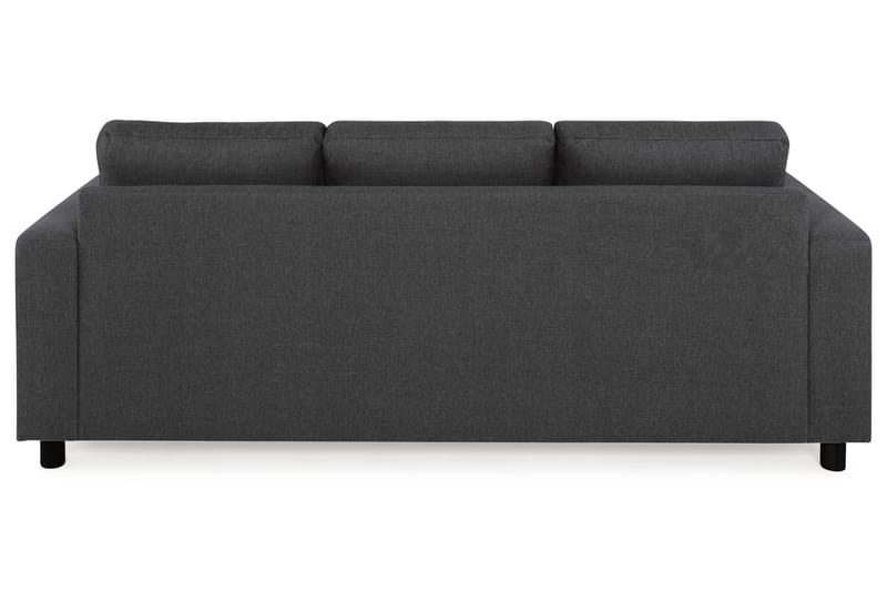 Crazy 3-personers Vendbar L-formet Chaiselongsofa i Stof - Antracit - Møbler - Sofaer - Sofa med chaiselong - 3 personers sofa med chaiselong