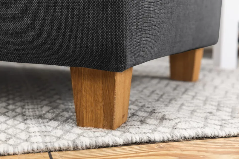 Crazy 3-personers Højrevendt L-formet Chaiselongsofa i Stof - Mørkegrå - Møbler - Sofaer - Sofa med chaiselong - 2-personer sofa med chaiselong