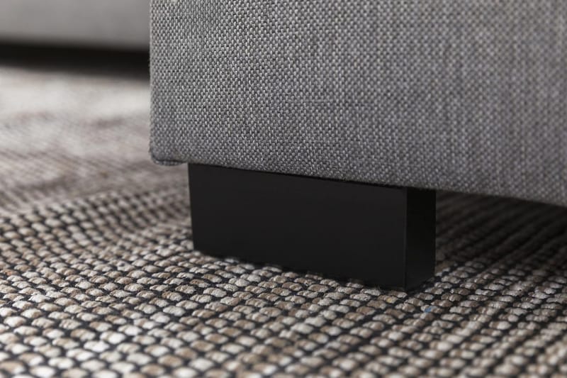 Crazy 3-personers Vendbar L-formet Chaiselongsofa i Stof - Grå - Møbler - Sofaer - Sofa med chaiselong - 3 personers sofa med chaiselong