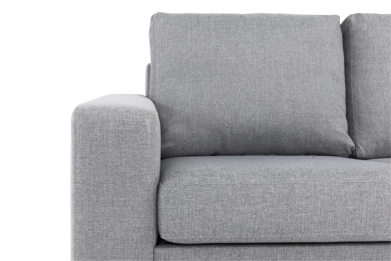 Crazy 3-personers Højrevendt L-formet Chaiselongsofa i Stof - Grå - Møbler - Sofaer - Sofa med chaiselong - 2-personer sofa med chaiselong