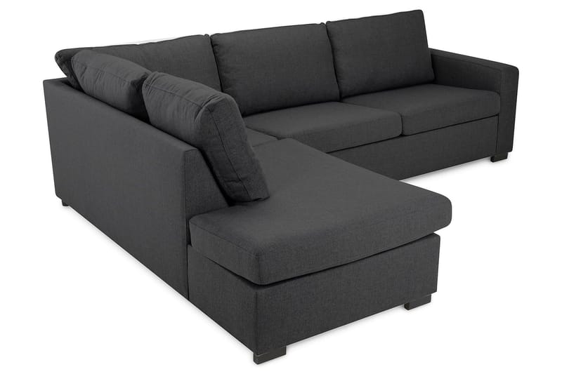 Crazy 3-personers Venstrevendt L-formet Chaiselongsofa i Stof - Mørkegrå - Møbler - Sofaer - Sofa med chaiselong - 3 personers sofa med chaiselong