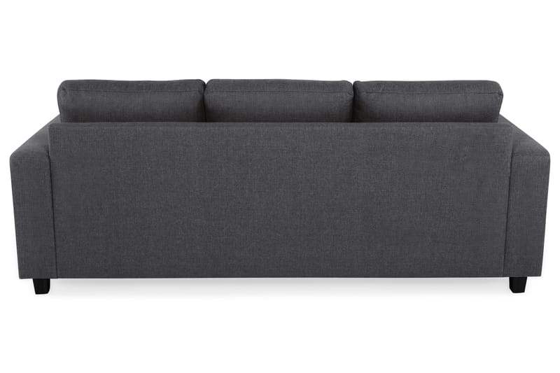 Crazy 3-personers Vendbar L-formet Chaiselongsofa i Stof - Mørkegrå - Møbler - Sofaer - Sofa med chaiselong - 3 personers sofa med chaiselong