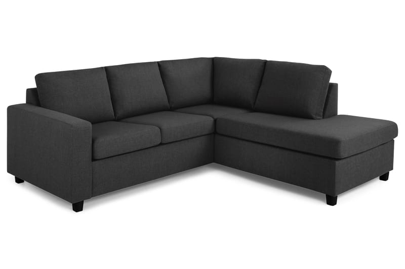 Crazy 3-personers Højrevendt L-formet Chaiselongsofa i Stof - Antracit - Møbler - Sofaer - Sofa med chaiselong