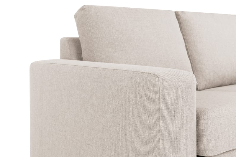 Crazy 3-personers Vendbar L-formet Chaiselongsofa i Stof - Beige - Møbler - Sofaer - Sofa med chaiselong