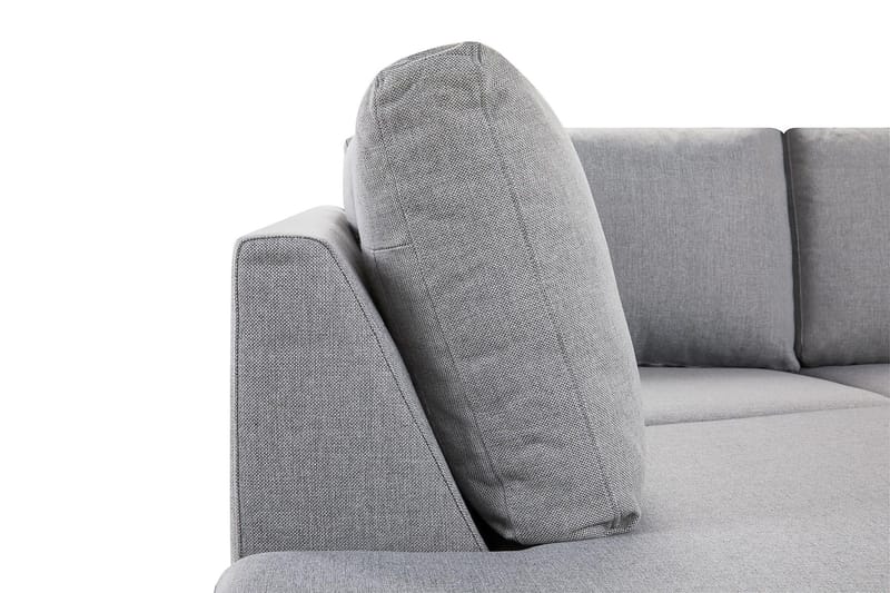 Crazy 3-personers Venstrevendt L-formet Chaiselongsofa i Stof - Grå - Møbler - Sofaer - Sofa med chaiselong - 2-personer sofa med chaiselong
