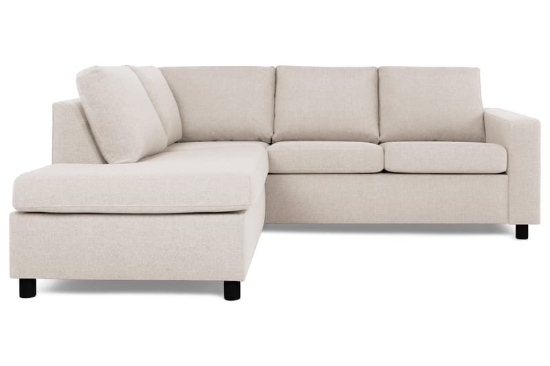Crazy 3-personers Venstrevendt L-formet Chaiselongsofa i Stof - Beige - Møbler - Sofaer - Sofa med chaiselong