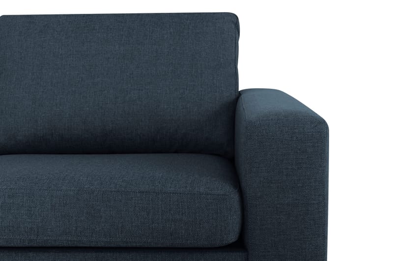 Crazy 3-personers Venstrevendt L-formet Chaiselongsofa i Stof - Blå - Møbler - Sofaer - Sofa med chaiselong