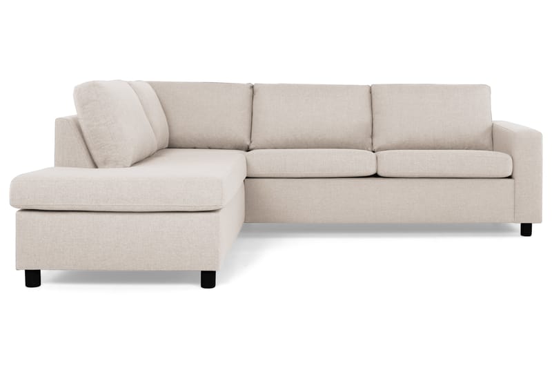 Crazy 3-personers Venstrevendt L-formet Chaiselongsofa i Stof - Beige - Møbler - Sofaer - Sofa med chaiselong