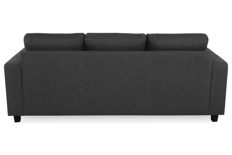Crazy 3-personers Vendbar L-formet Chaiselongsofa i Stof - Antracit - Møbler - Sofaer - Sofa med chaiselong