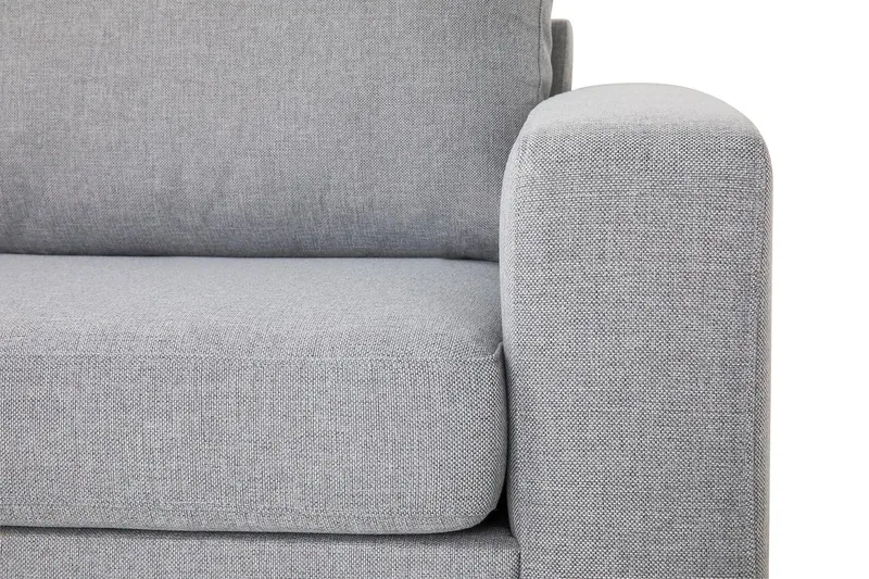 Crazy 3-personers Venstrevendt L-formet Chaiselongsofa i Stof - Grå - Møbler - Sofaer - Sofa med chaiselong - 3 personers sofa med chaiselong