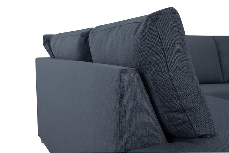 Crazy 3-personers Venstrevendt L-formet Chaiselongsofa i Stof - Blå - Møbler - Sofaer - Sofa med chaiselong