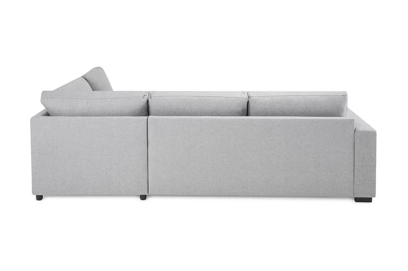 Crazy 3-personers Højrevendt L-formet Chaiselongsofa i Stof - Grå - Møbler - Sofaer - Sofa med chaiselong - 3 personers sofa med chaiselong