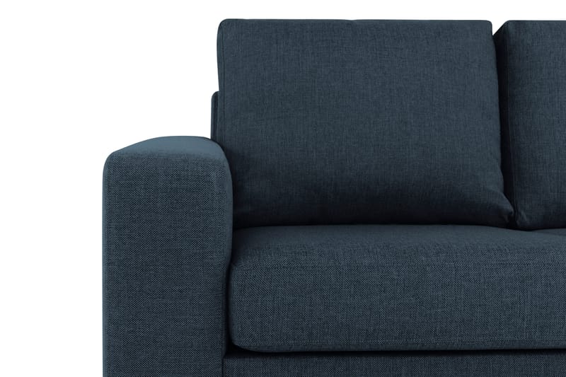 Crazy 3-personers Vendbar L-formet Chaiselongsofa i Stof - Blå - Møbler - Sofaer - Sofa med chaiselong