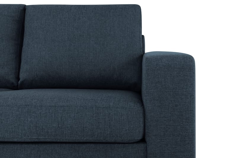 Crazy 3-personers Venstrevendt L-formet Chaiselongsofa i Stof - Blå - Møbler - Sofaer - Sofa med chaiselong