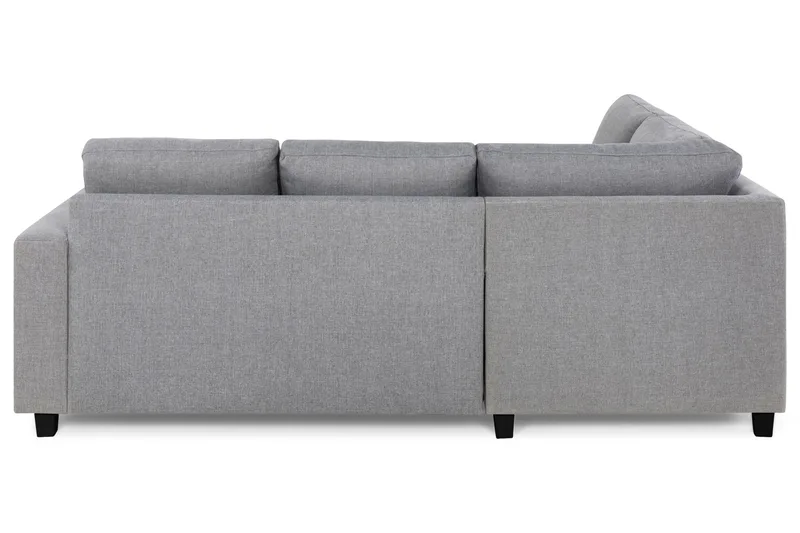 Crazy 3-personers Venstrevendt L-formet Chaiselongsofa i Stof - Grå - Møbler - Sofaer - Sofa med chaiselong - 2-personer sofa med chaiselong