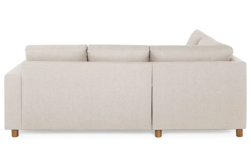 Crazy 3-personers Venstrevendt L-formet Chaiselongsofa i Stof - Beige - Møbler - Sofaer - Sofa med chaiselong - 2-personer sofa med chaiselong
