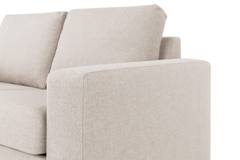Crazy 3-personers Venstrevendt L-formet Chaiselongsofa i Stof - Beige - Møbler - Sofaer - Sofa med chaiselong - 2-personer sofa med chaiselong