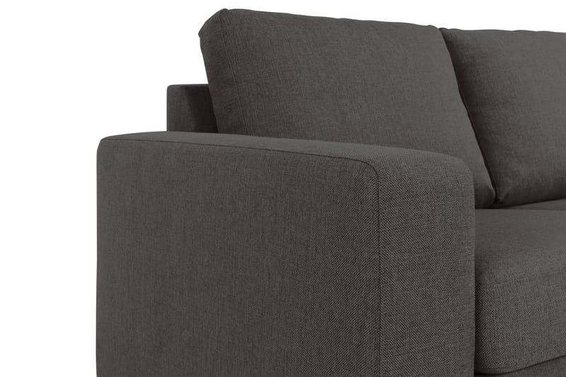 Crazy 3-personers Vendbar L-formet Chaiselongsofa i Stof - Mørkegrå - Møbler - Sofaer - Sofa med chaiselong