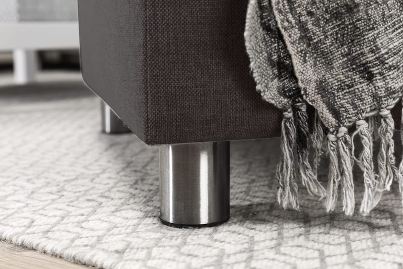 Crazy 3-personers Venstrevendt L-formet Chaiselongsofa i Stof - Mørkegrå - Møbler - Sofaer - Sofa med chaiselong - 2-personer sofa med chaiselong