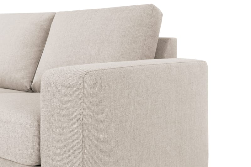 Crazy 3-Pers. Sofa med Chaiselong Venstre - Beige - Sofa med chaiselong