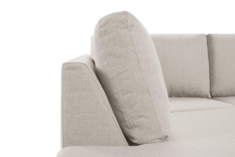 Crazy 3-personers Venstrevendt L-formet Chaiselongsofa i Stof - Beige - Møbler - Sofaer - Sofa med chaiselong - 2-personer sofa med chaiselong