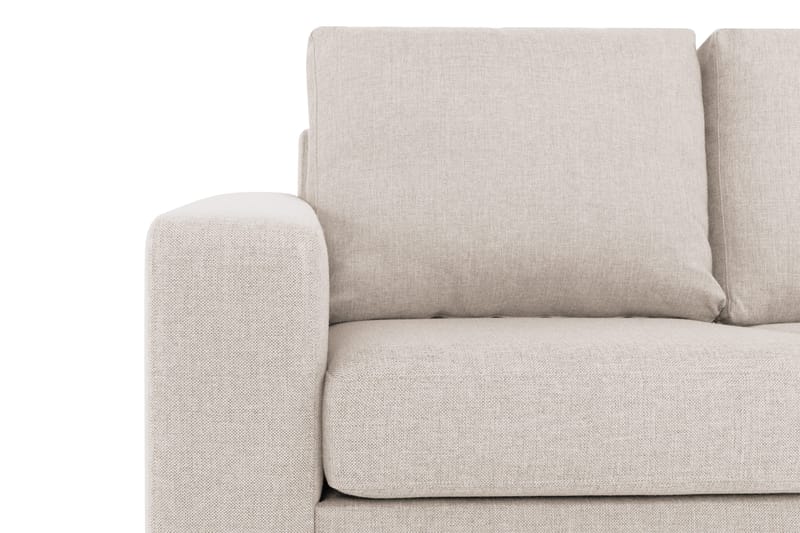 Crazy 3-personers Vendbar L-formet Chaiselongsofa i Stof - Beige - Møbler - Sofaer - Sofa med chaiselong - 3 personers sofa med chaiselong