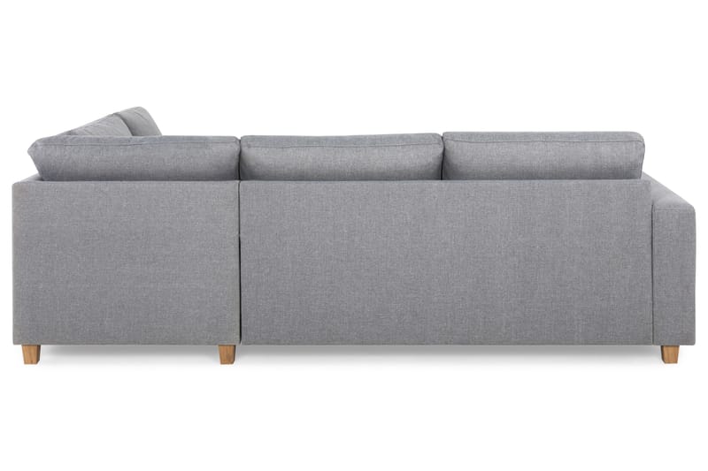 Crazy 3-personers Højrevendt L-formet Chaiselongsofa i Stof - Grå - Møbler - Sofaer - Sofa med chaiselong - 3 personers sofa med chaiselong