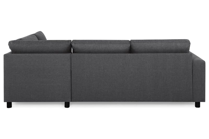Crazy 3-personers Højrevendt L-formet Chaiselongsofa i Stof - Mørkegrå - Møbler - Sofaer - Sofa med chaiselong