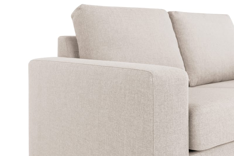 Crazy 3-personers Højrevendt L-formet Chaiselongsofa i Stof - Beige - Møbler - Sofaer - Sofa med chaiselong - 2-personer sofa med chaiselong