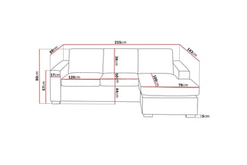Crazy 3-personers Vendbar L-formet Chaiselongsofa i Kunstlæder - Sort - Møbler - Sofaer - Sofa med chaiselong