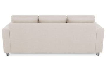 Crazy 3-personers Vendbar L-formet Chaiselongsofa i Stof - Beige - Møbler - Sofaer - Sofa med chaiselong