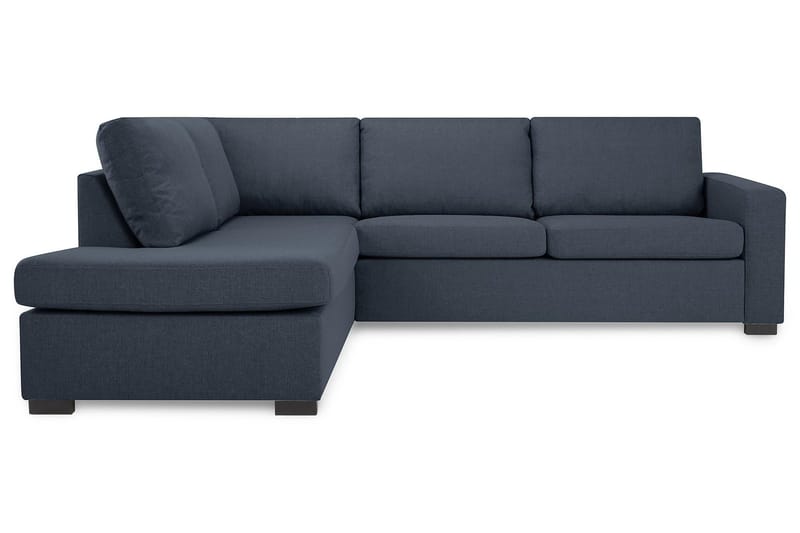Crazy 3-personers Venstrevendt L-formet Chaiselongsofa i Stof - Blå - Møbler - Sofaer - Sofa med chaiselong
