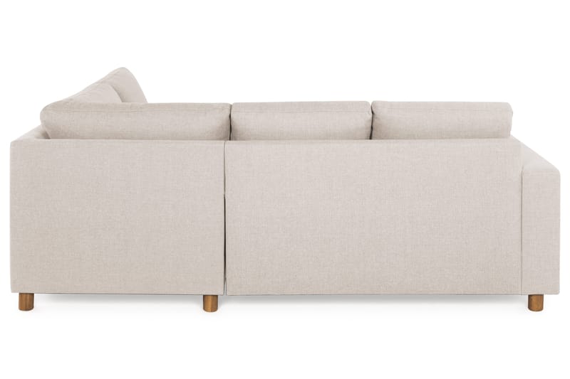 Crazy 3-personers Højrevendt L-formet Chaiselongsofa i Stof - Beige - Møbler - Sofaer - Sofa med chaiselong - 2-personer sofa med chaiselong