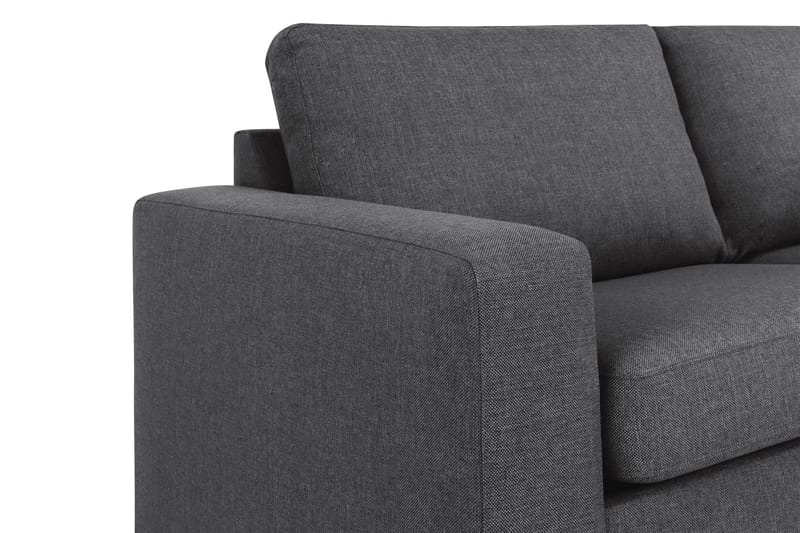 Crazy 3-personers Højrevendt L-formet Chaiselongsofa i Stof - Mørkegrå - Møbler - Sofaer - Sofa med chaiselong