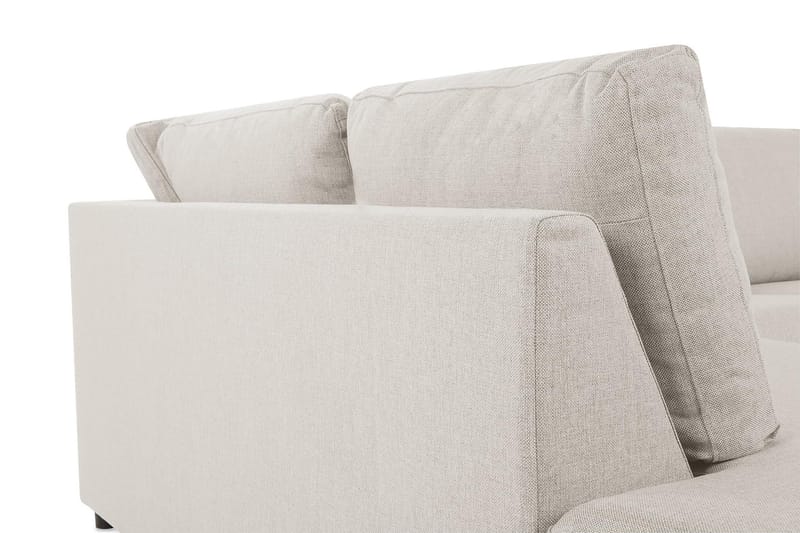 Crazy 3-personers Venstrevendt L-formet Chaiselongsofa i Stof - Beige - Møbler - Sofaer - Sofa med chaiselong - 2-personer sofa med chaiselong