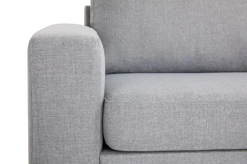 Crazy 3-personers Højrevendt L-formet Chaiselongsofa i Stof - Grå - Møbler - Sofaer - Sofa med chaiselong - 3 personers sofa med chaiselong